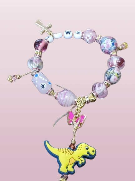 Dinosaur charm bracelet
